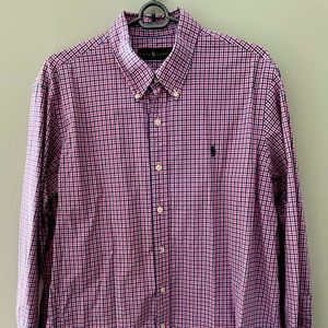 Red/blue Ralph Lauren Polo long sleeve shirt